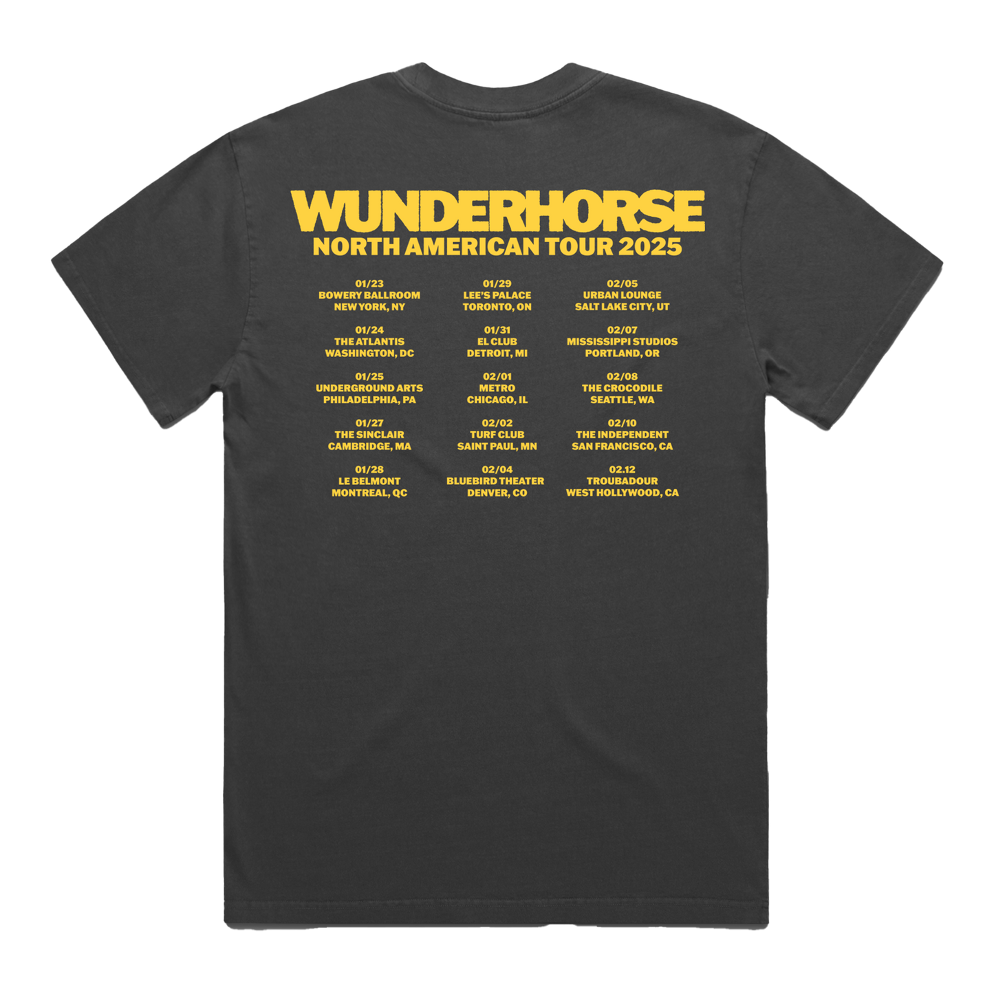 Midas | Faded Black Tour T-Shirt